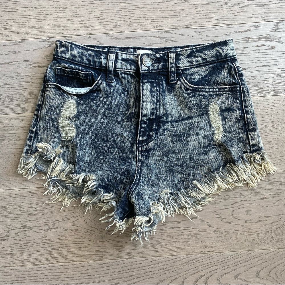 High-Waist Jean Shorts